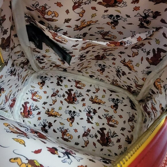 Loungefly Disney Fall Sequin Minnie Mouse Ombre Mini Backpack and wallet - Picture 9 of 9